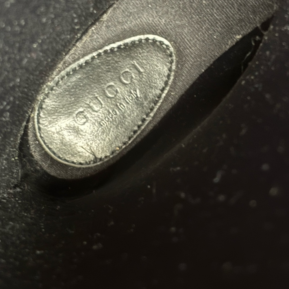 Gucci Black Rubber Guccisma Wellington Boot, Embossed Monogram, Insulated Inside - Picture 7 of 16
